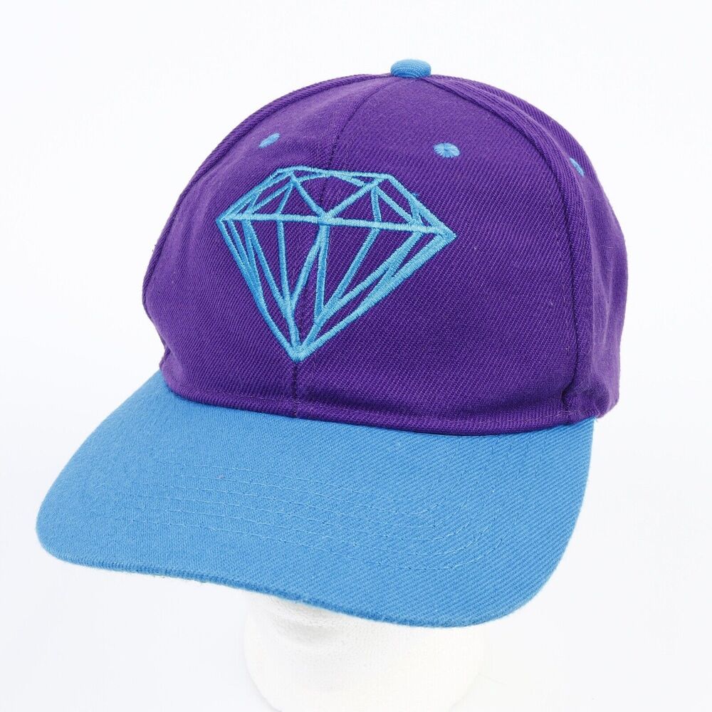 Wet Bandits Embroidered Diamond Logo Youth Snapback Ball Cap Hat Purple Teal